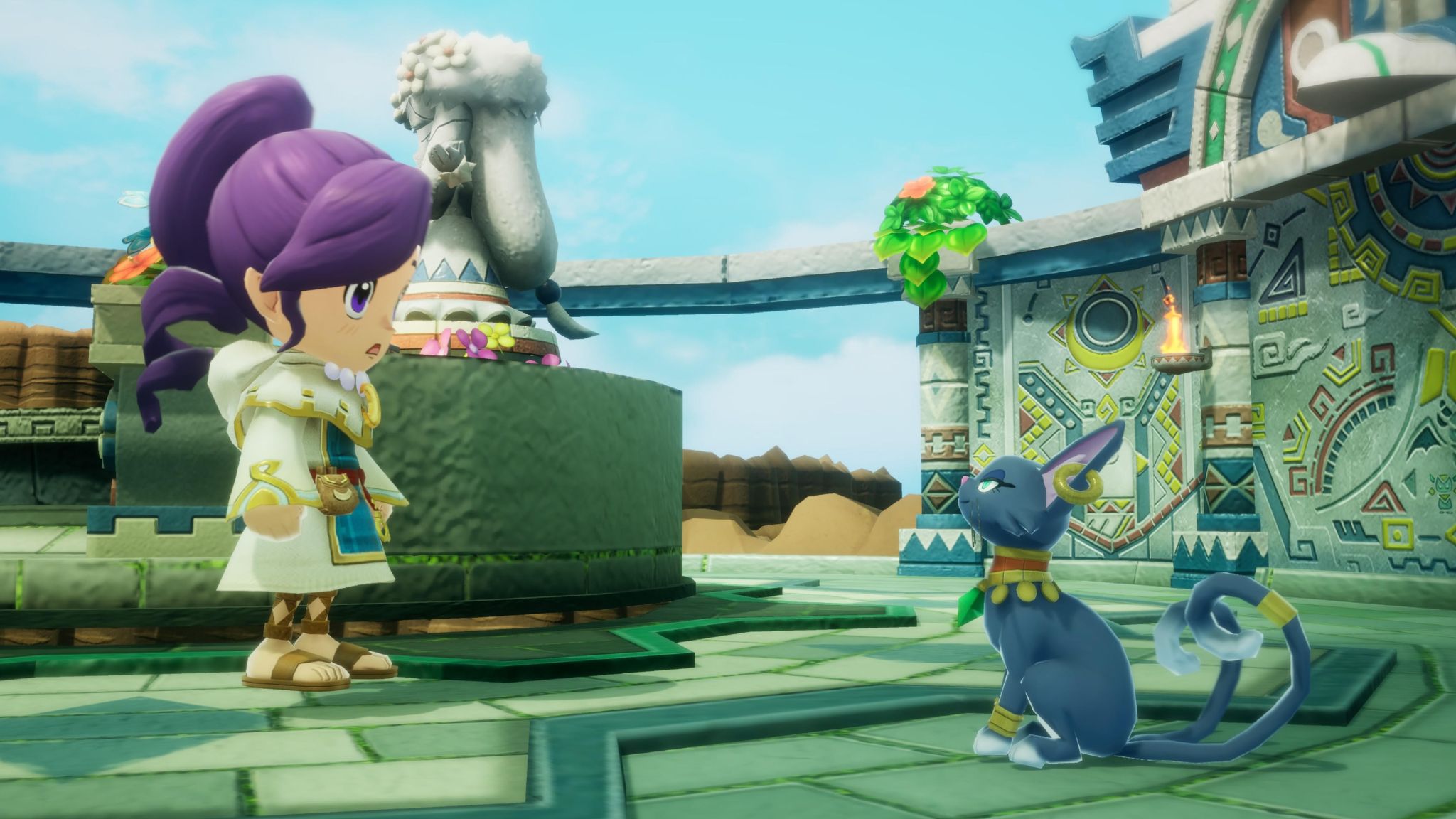 Celebration illustration for Level-5's Fantasy Life i showcasing vibrant characters and a fantasy landscape.