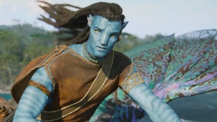 Jake Sully flying in Avatar The Way of Water