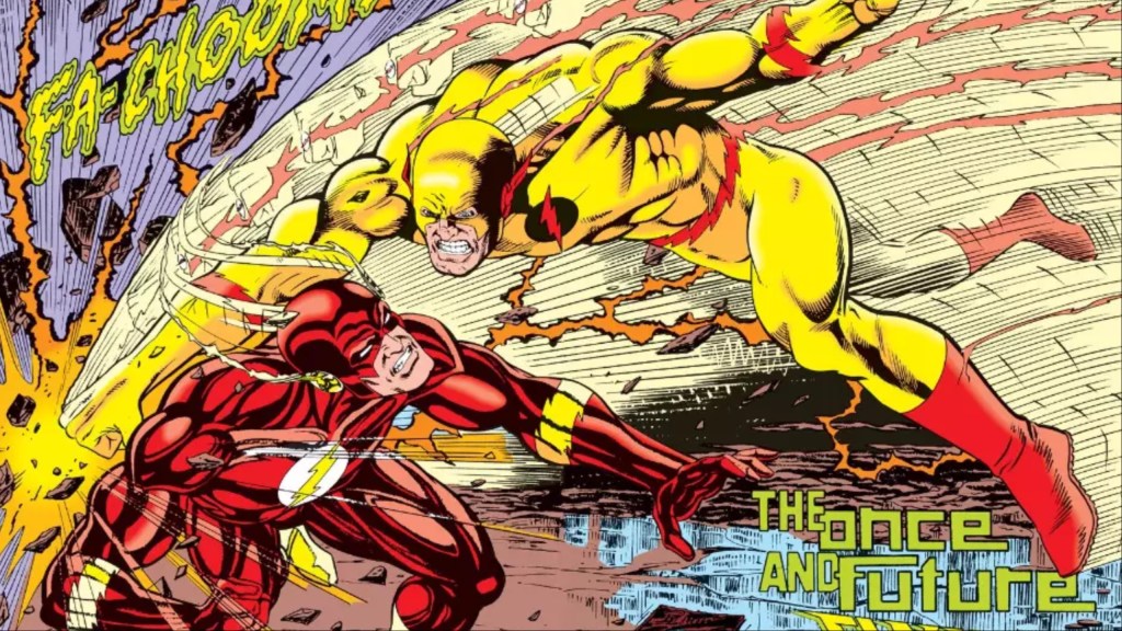 Reverse Flash attacking Wally West