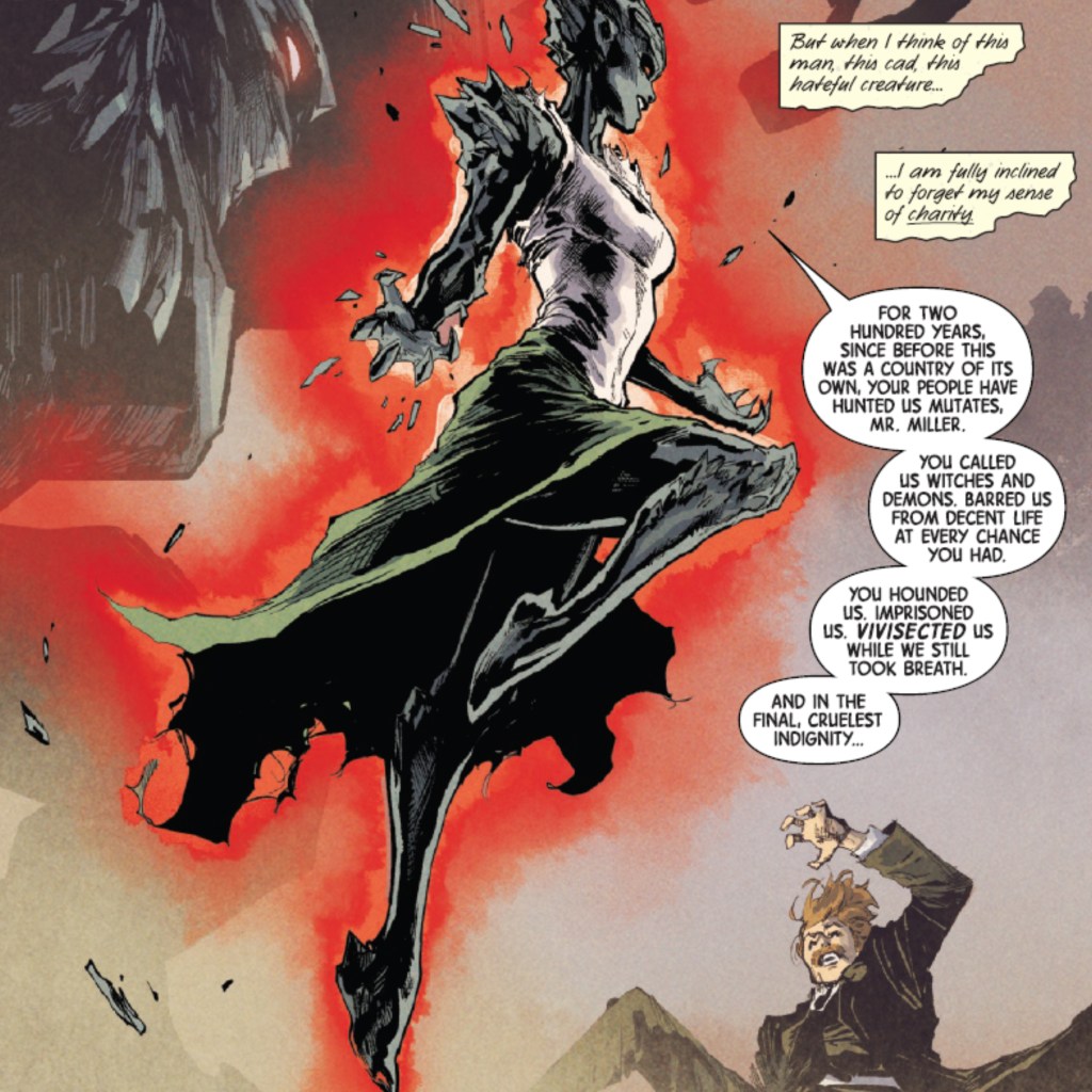 Henrietta Benjamin about to kill a human Sentinel