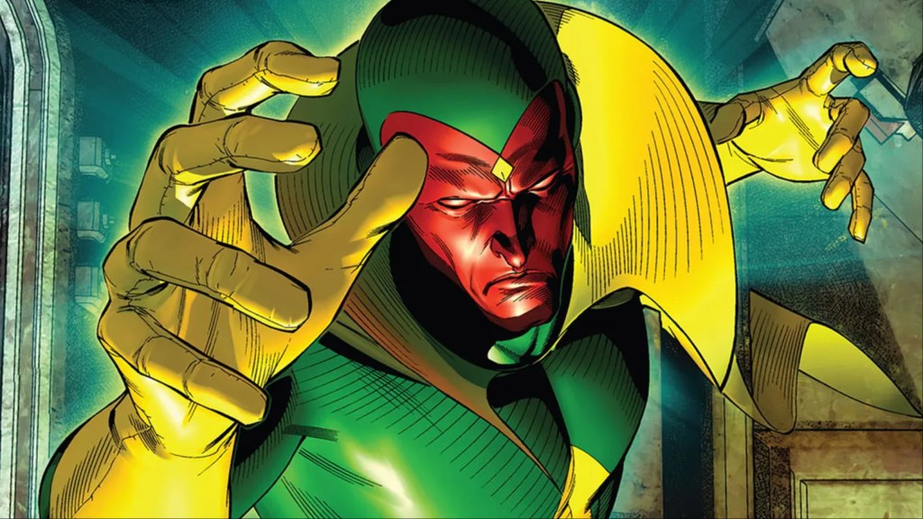 The Vision phasing through a wall