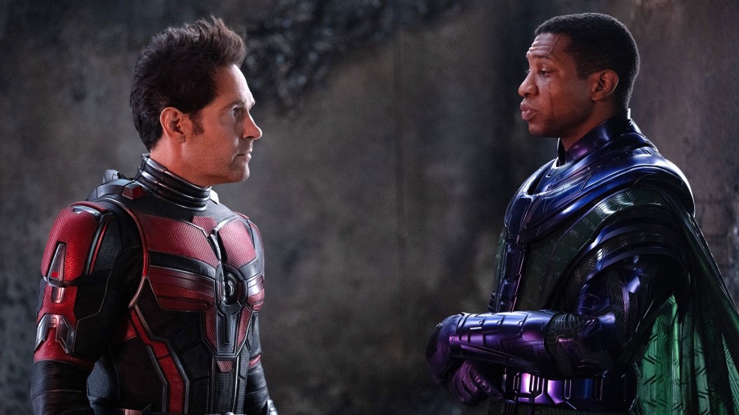 Paul Rudd and Jonathan Majors in Ant Man and the Wasp Quantumania