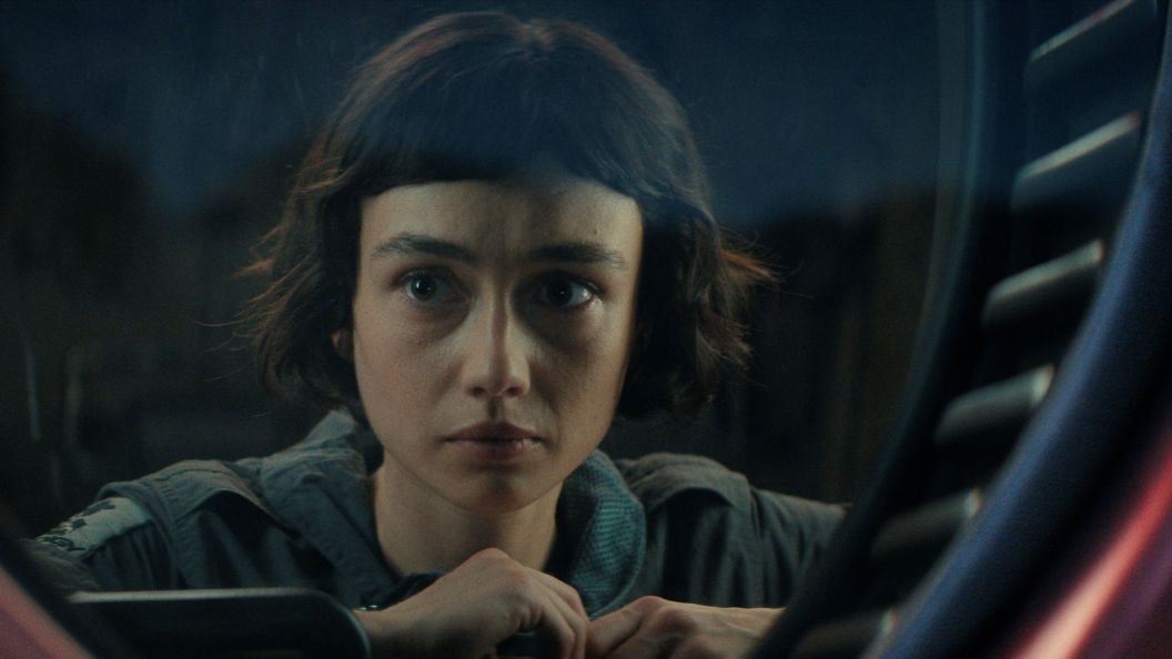 Sydney Chandler looking through a window in Alien Earth