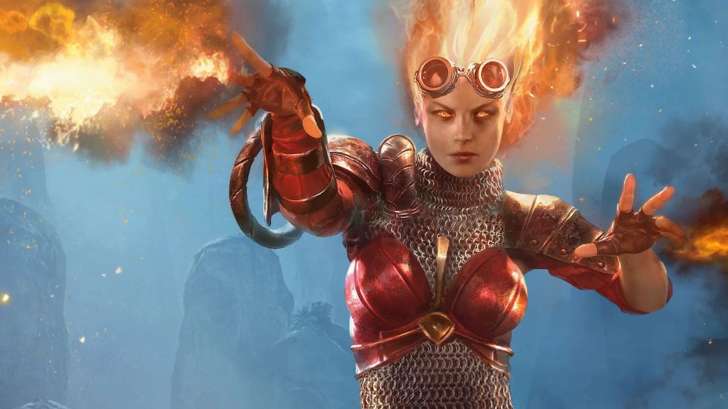The Planeswalker Chandra in Magic the Gathering