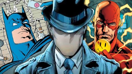 The Question, Batman and The Flash from DC Comics