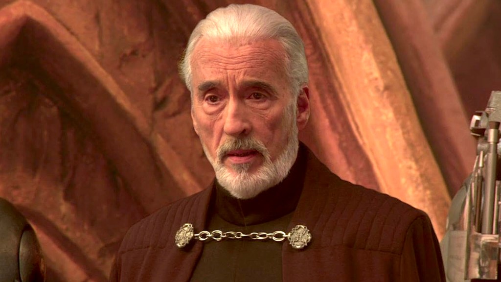 Christopher Lee in Star Wars: Attack of the Clones
