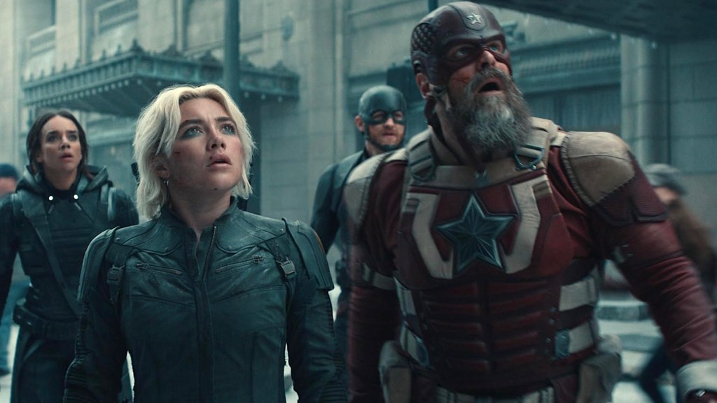 Florence Pugh and David Harbour in Thunderbolts*