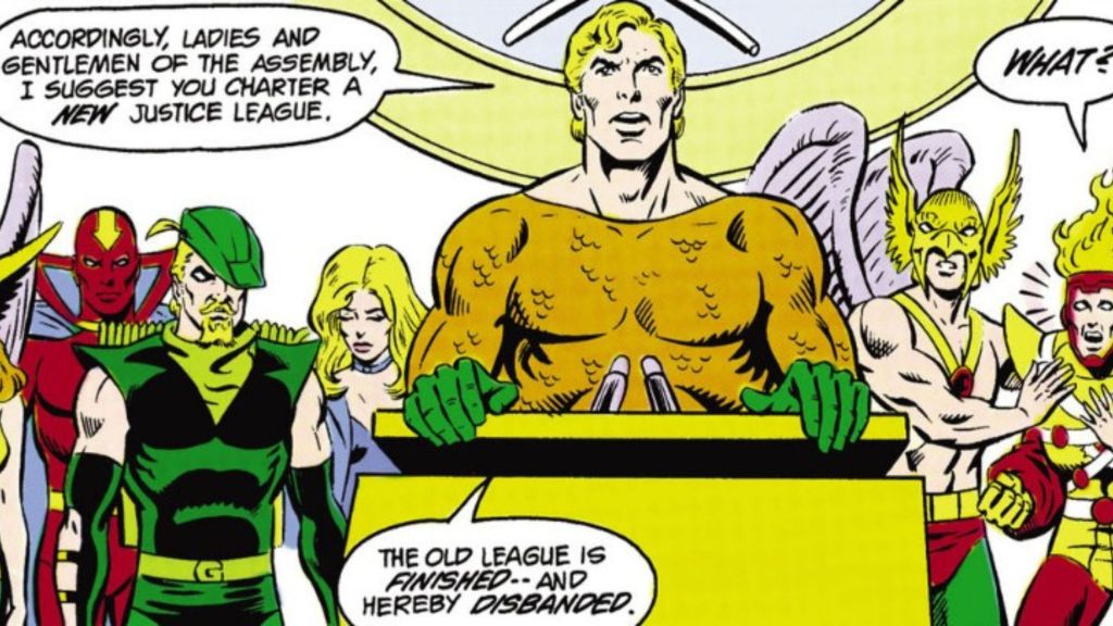 Aquaman breaks up the Justice League
