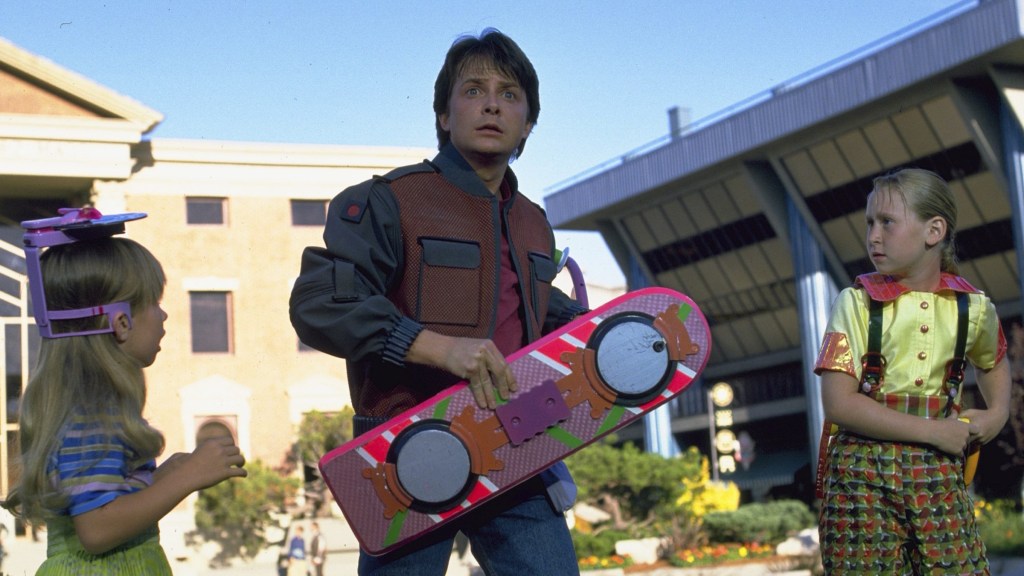 Marty McFly with Hoverboard