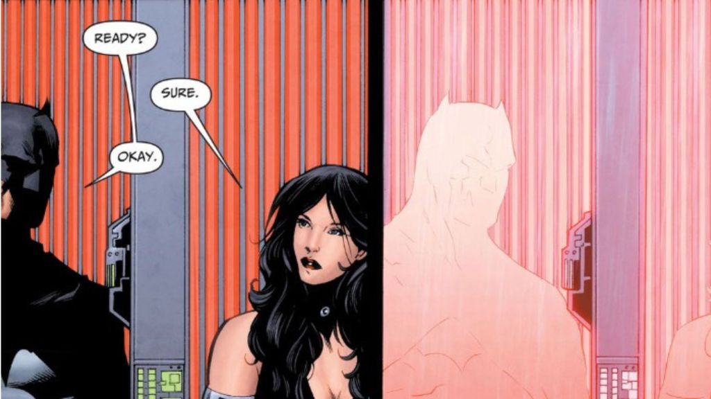 Batman and Donna Troy leave Justice League