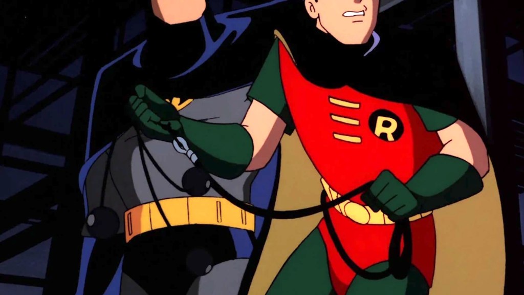 Robin holding bola