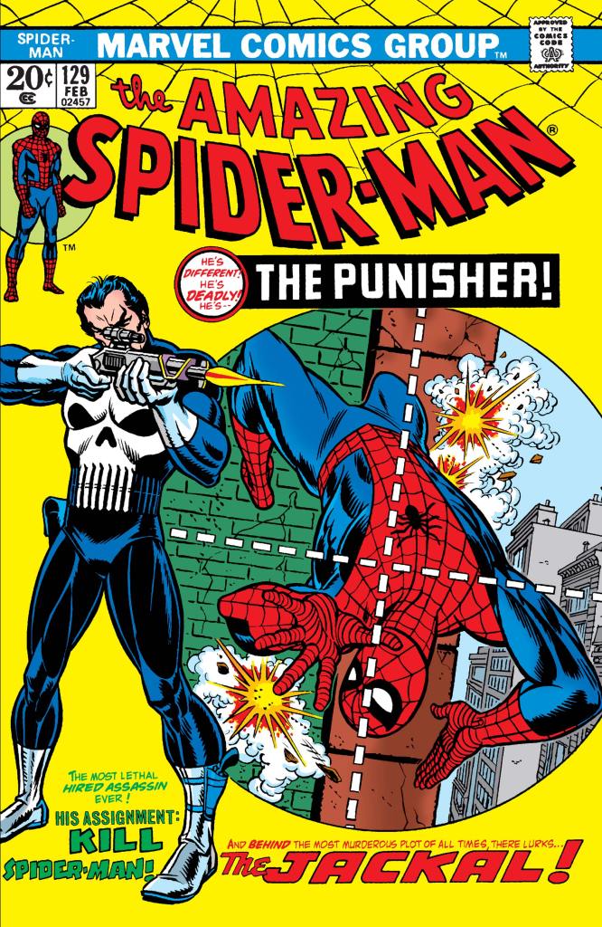 Cover of The Amazing Spider-Man #129, the Punisher's debut
