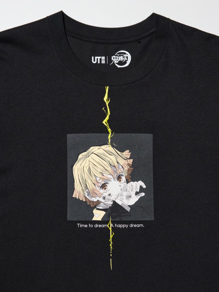 Demon Slayer Uniqlo Zenitsu shirt