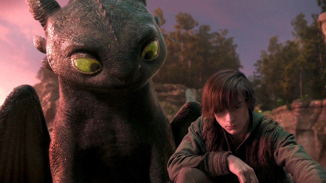 Hiccup and Toothless in How to Train Your Dragon live action