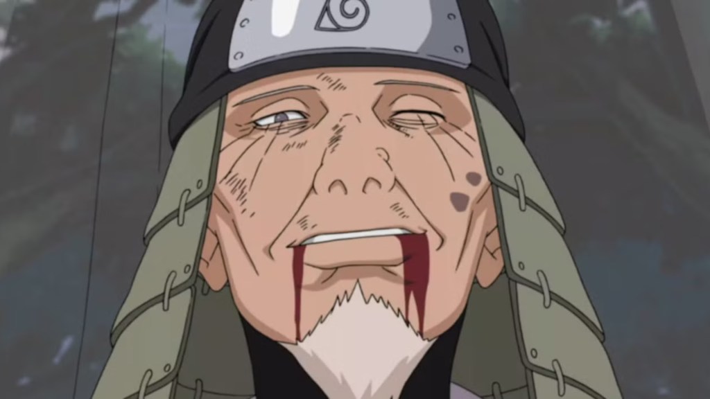Hiruzen Sarutobi in Konoha Crush Naruto arc