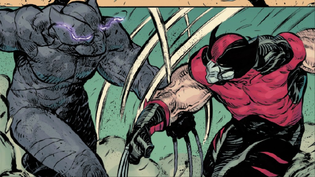 Ultimate Wolverine battling the monster inside of him 