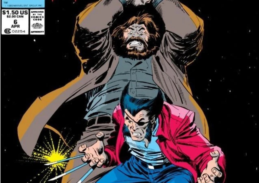 Wolverine as Patch about to get smashed by Roughhouse