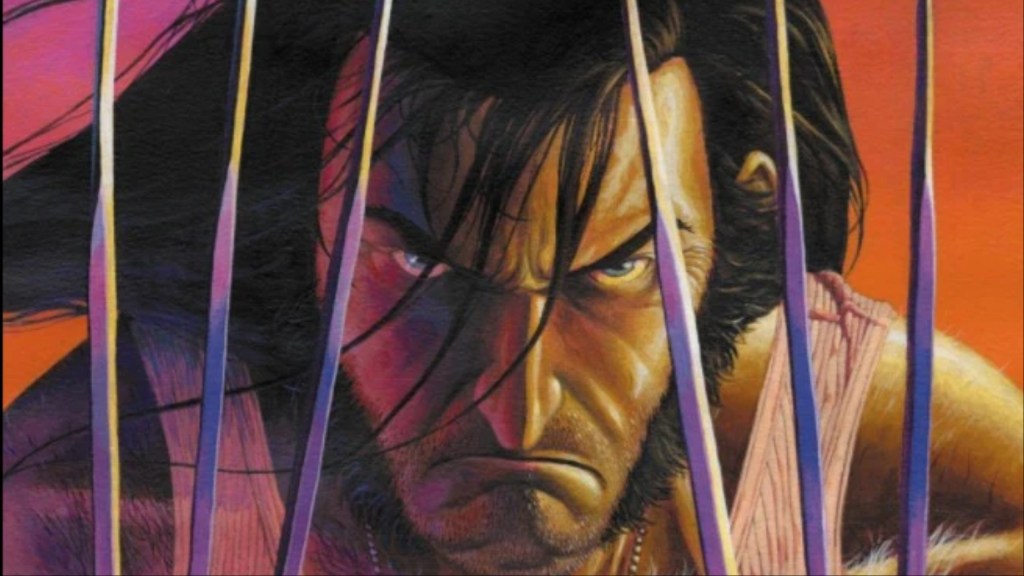 Wolverine holding up his six claws