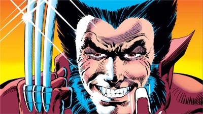 Wolverine brandishing his claws and beckoning the reader forward