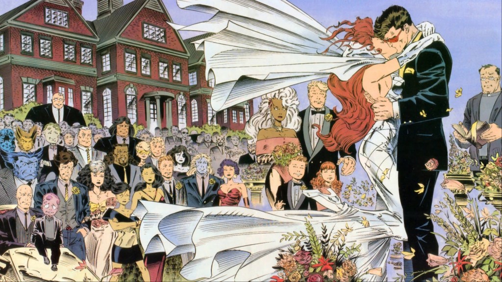 The marriage of Jean Grey and Cyclops