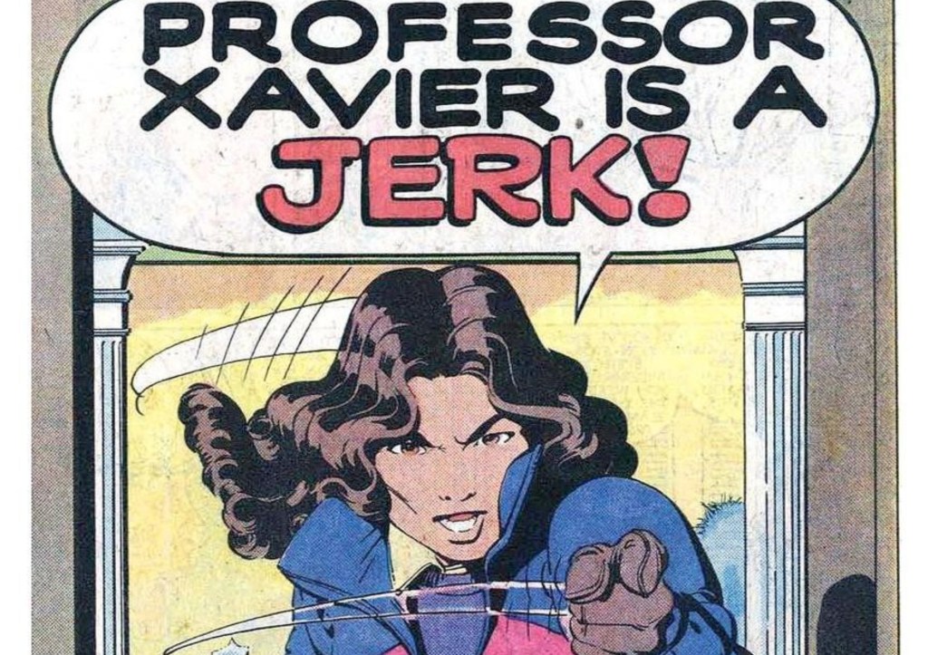 Kitty Pryde calling Professor X a jerk