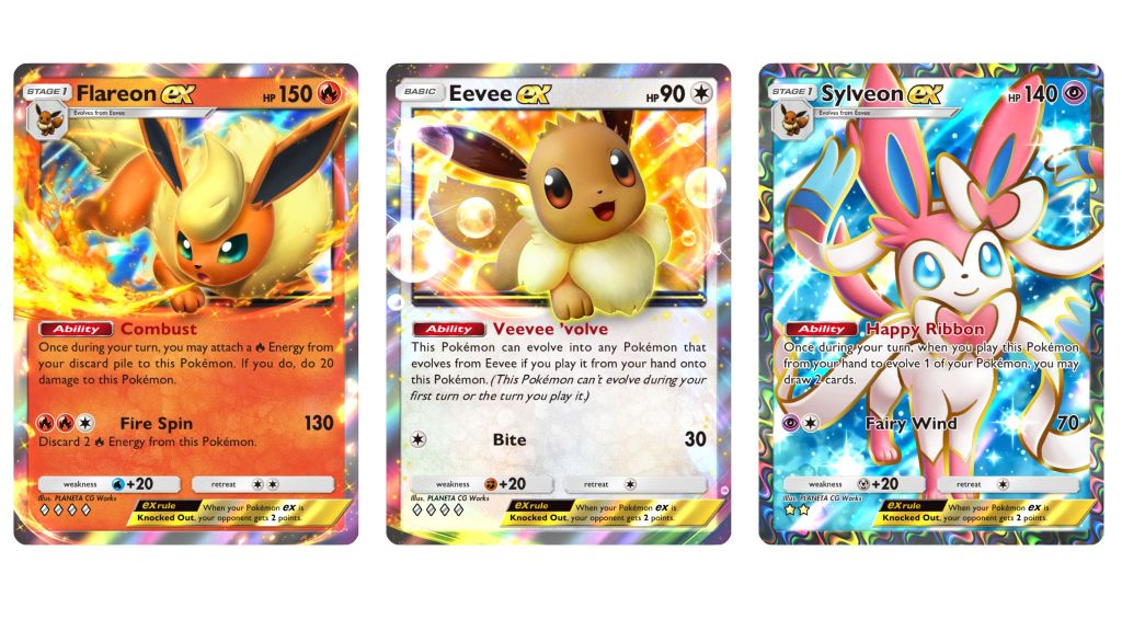 New Eeveelution ex cards Pokemon TCG Pocket