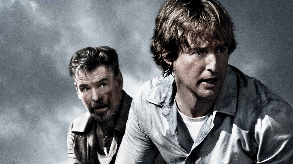 Owen Wilson and Pierce Brosnam in No Escape