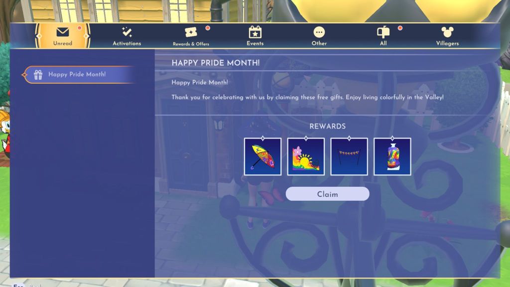 Pride Month Collection Disney Dreamlight Valley