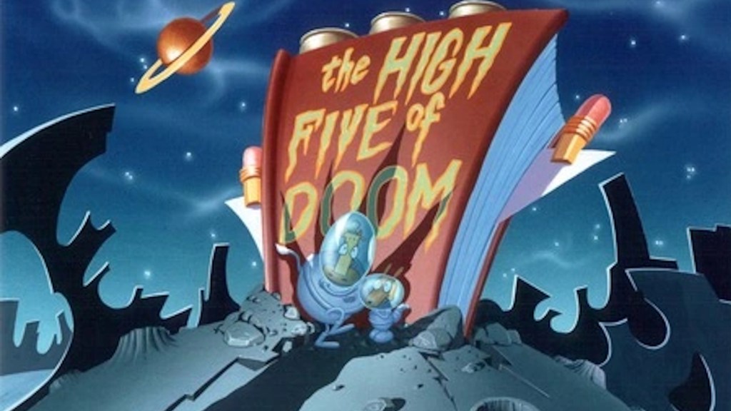 Title card for Rocko's Modern Life "The High Five of Doom"