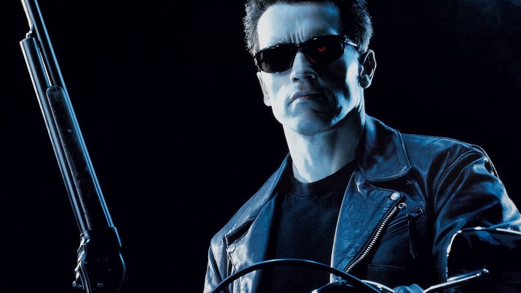 T-800 holding shotgun