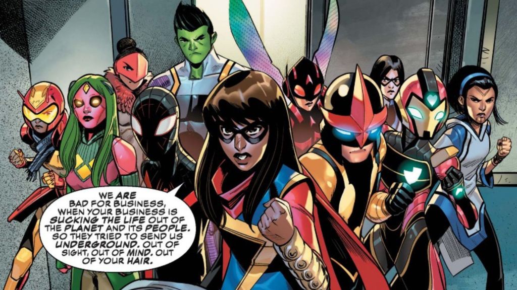 The Champions approach Roxxon