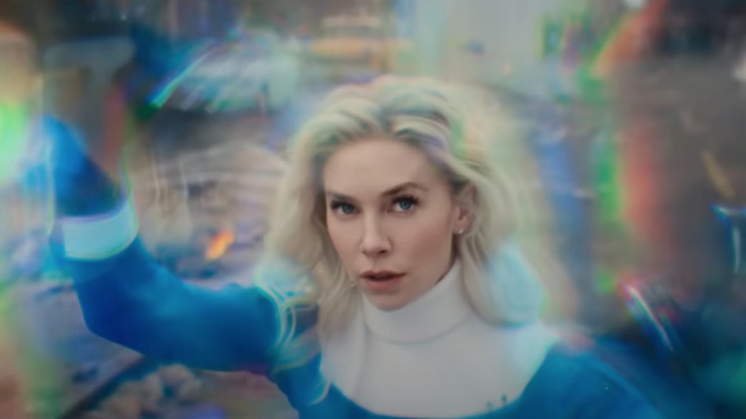 Vanessa Kirby Sue Storm using powers in Fantastic Four First Steps