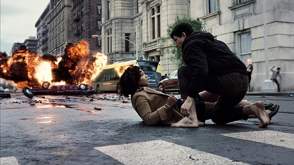 Barry Allen saving Iris West