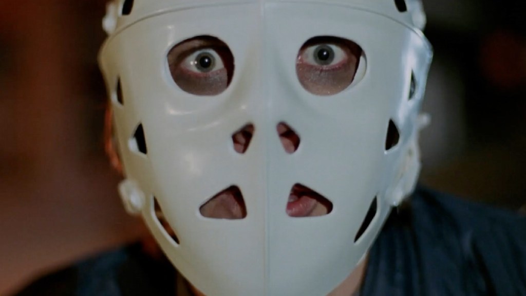 A masked figure in Alone in the Dark (1982)