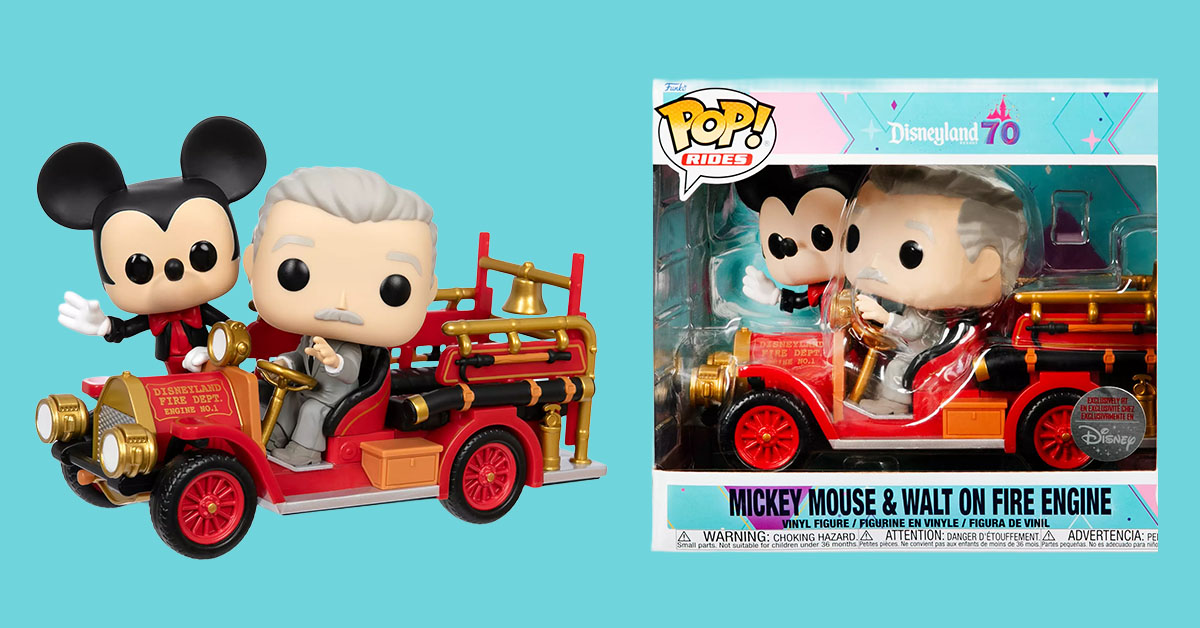 Walt & Mickey on Fire Engine Funko Pop Exclusive Is 26% Off