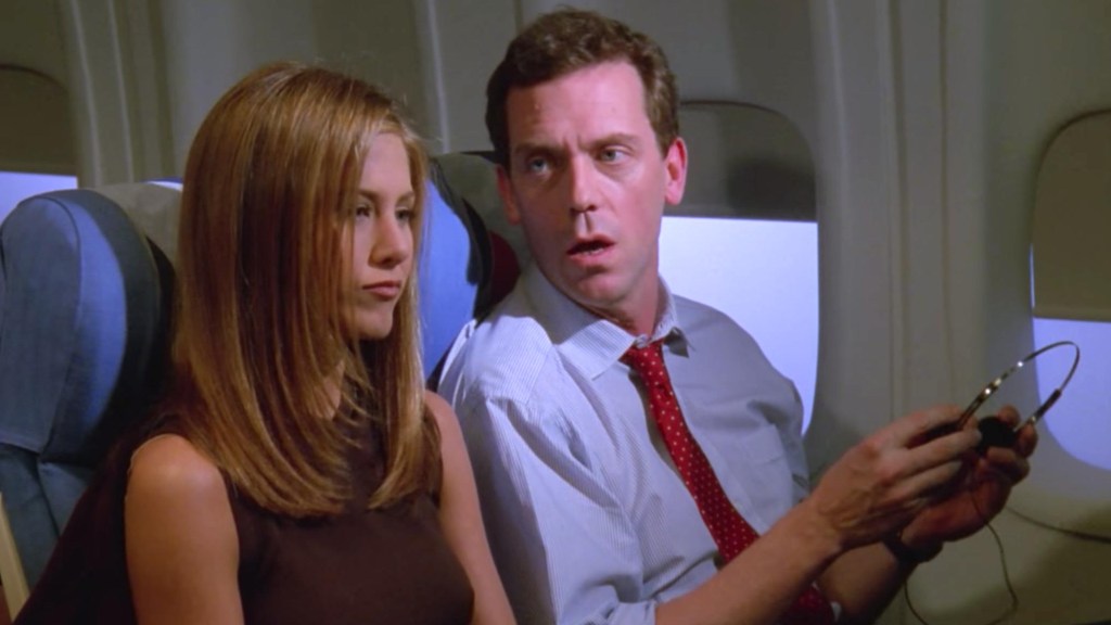 Hugh Laurie and Rachel in Friends