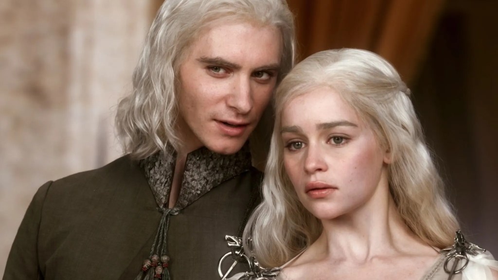 Viserys and Daenerys in Game of Thrones
