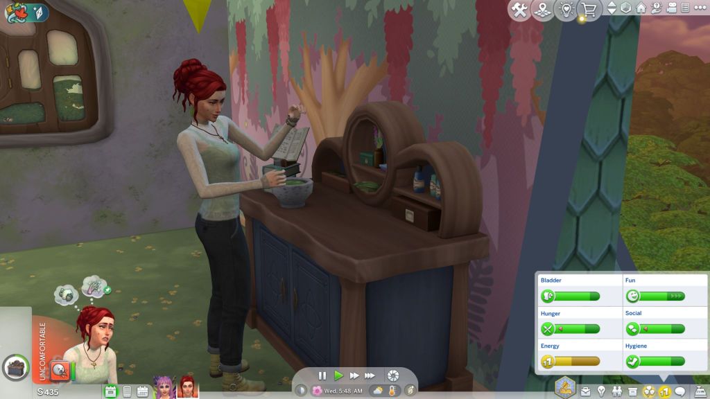 Ailments and Apothecary Skill in The Sims 4 Enchanted by Nature