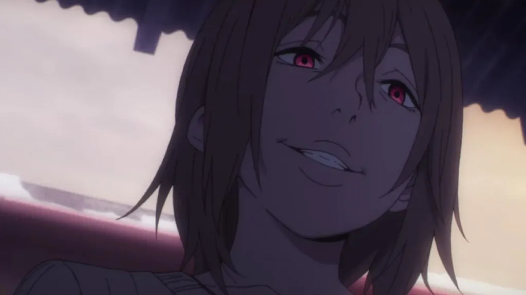 Erased character with evil smirk