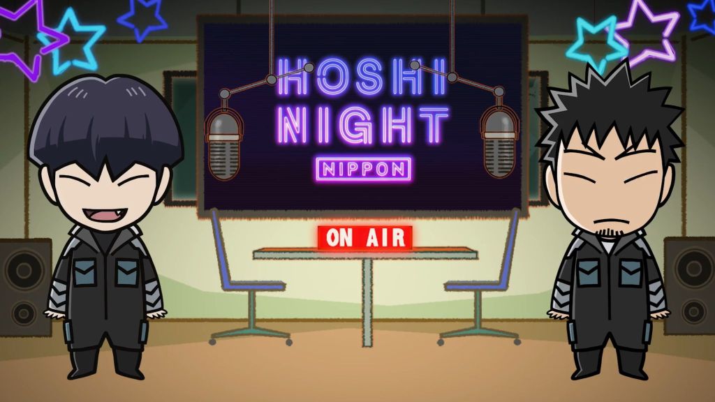 Kafka and Hoshina as seen in Hoshina Night Nippon first episode.