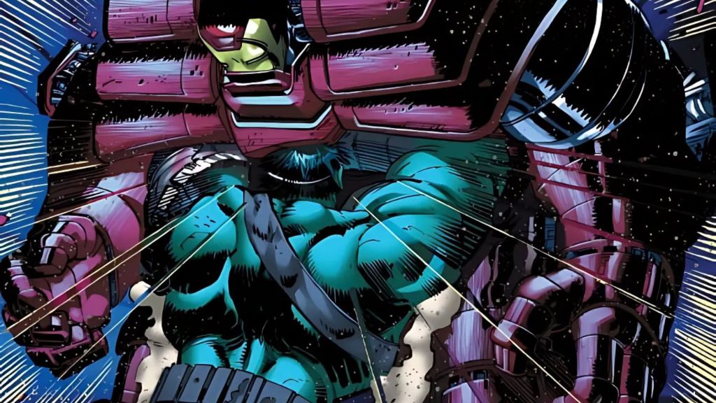 Hulk smashes Iron Man