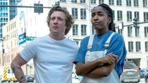 Jeremy Allen White and Ayo Edebiri in Season 4 of The Bear