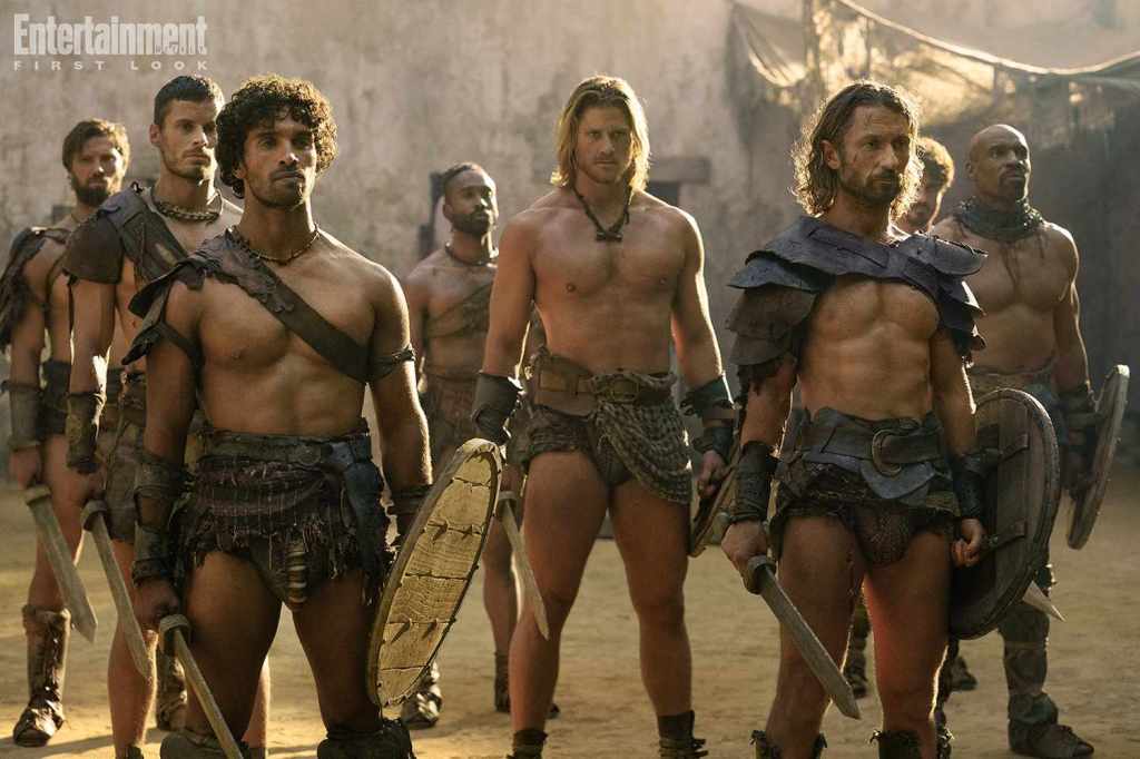 Jordi Webber (Tarchon) und Dan Hamill (Ceadus) im Spartacus House of Ashur