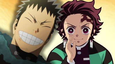 Kafka and Tanjiro together in a custom image.