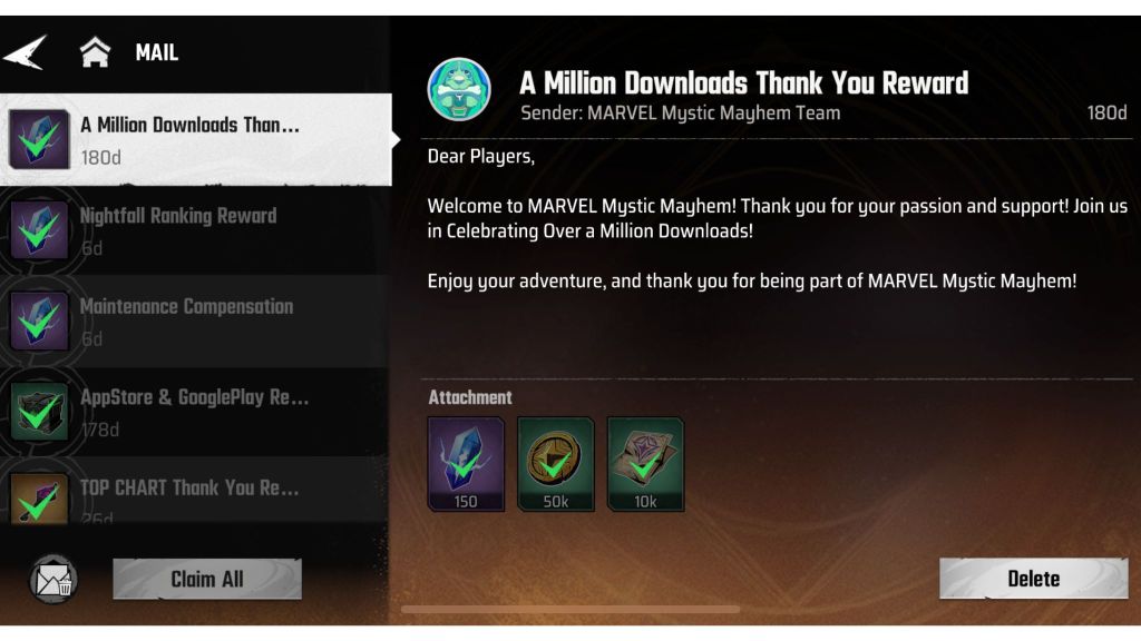 Marvel Mystic Mayhem Free Gift