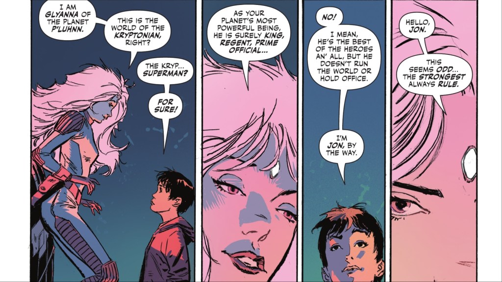 Jon Kent meets the alien princess Glyanna