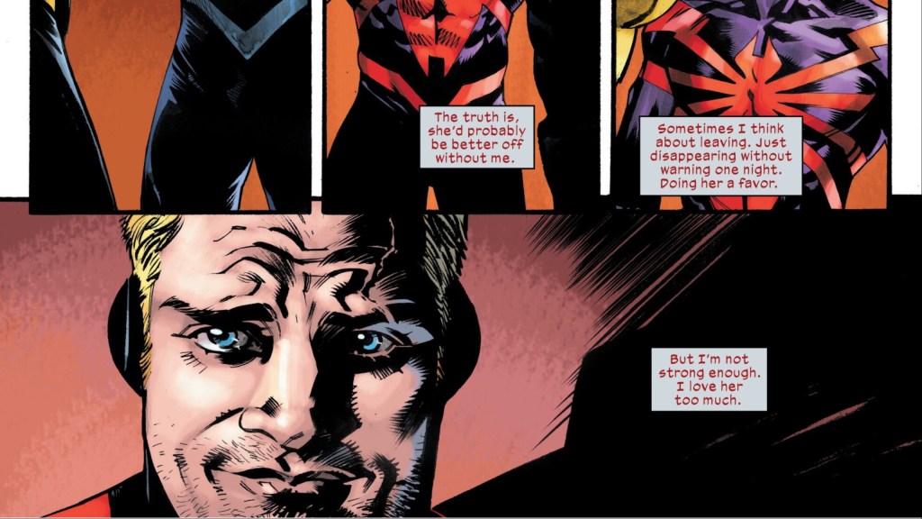 Hank Pym thinking about the Wasp