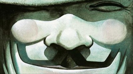 V's Guy Fawkes' mask