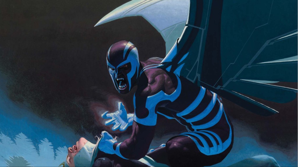 Archangel growling while holding an enemy