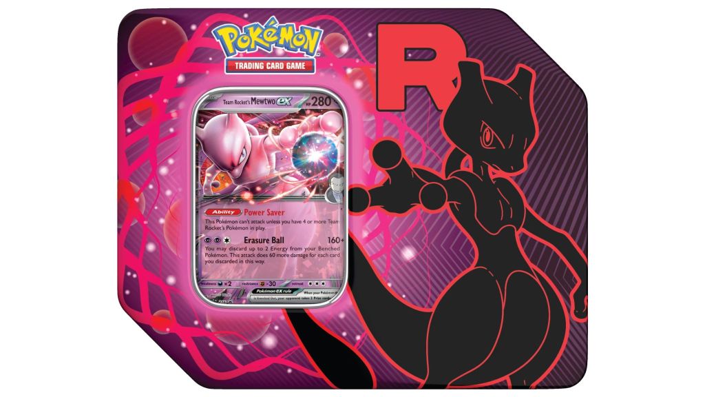 Pokemon TCG Team Rocket Tin Mewtwo